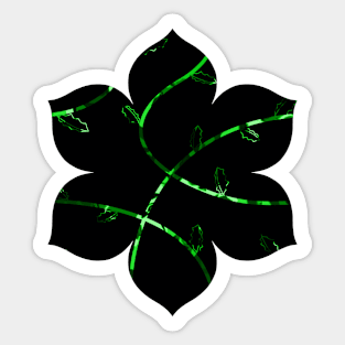 Jagged Leaves, Green Sticker